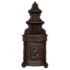 Used 19th Century French Renaissance Revival Corner Cabinet