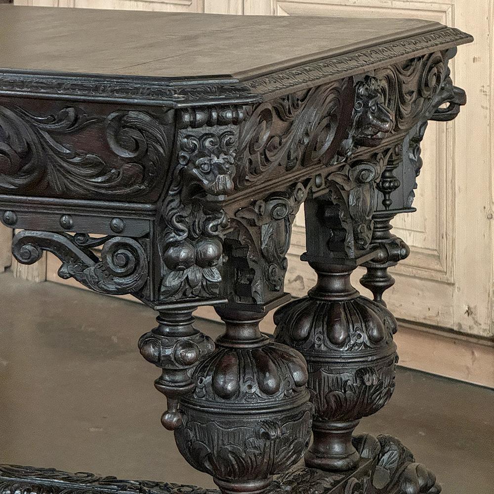 19th Century French Renaissance Revival Desk For Sale 7