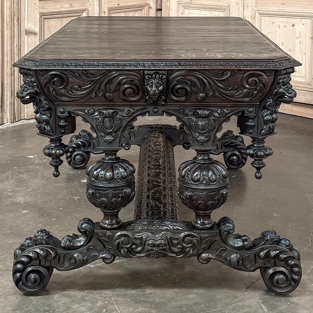 19th Century French Renaissance Revival Desk For Sale 9