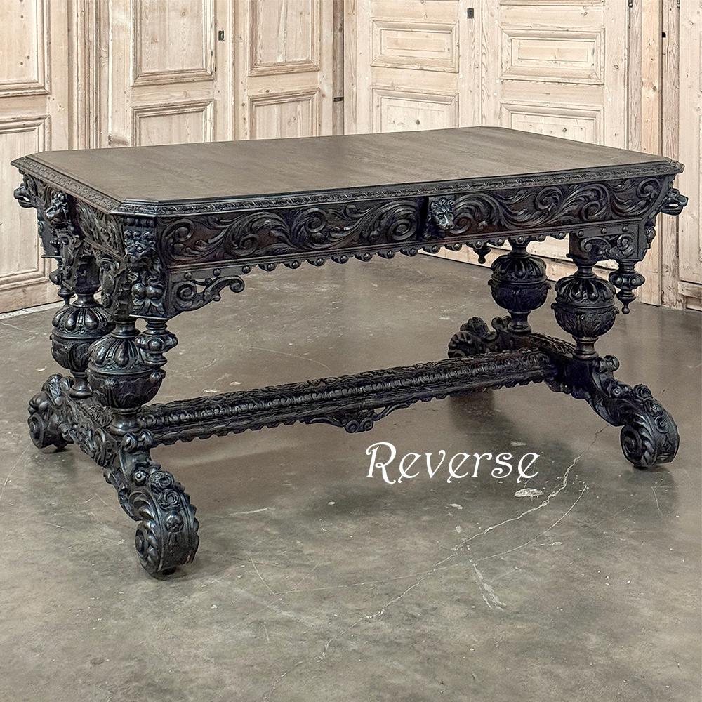 19th Century French Renaissance Revival Desk For Sale 10