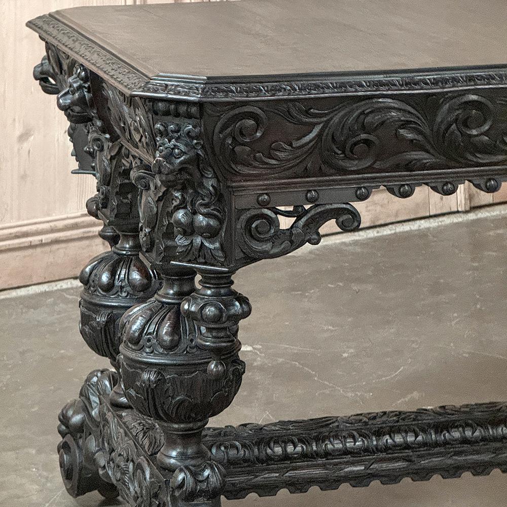 19th Century French Renaissance Revival Desk For Sale 11