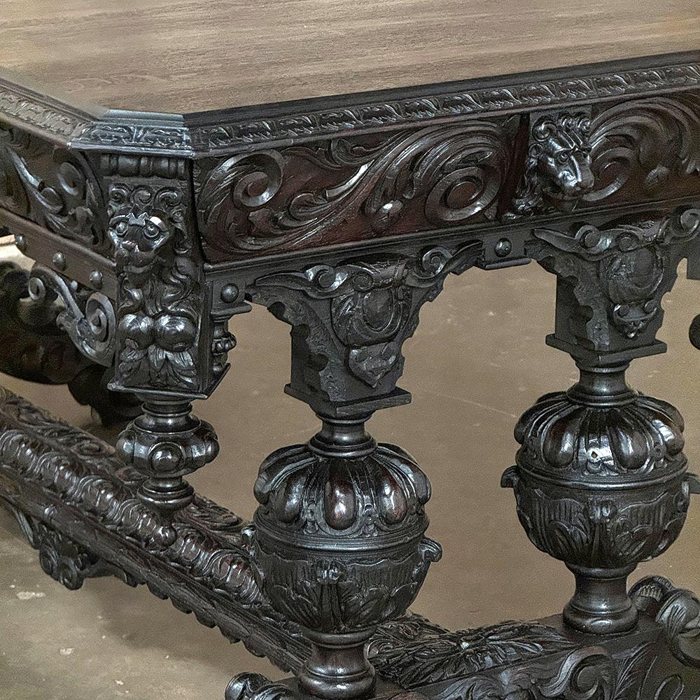 19th Century French Renaissance Revival Desk For Sale 13