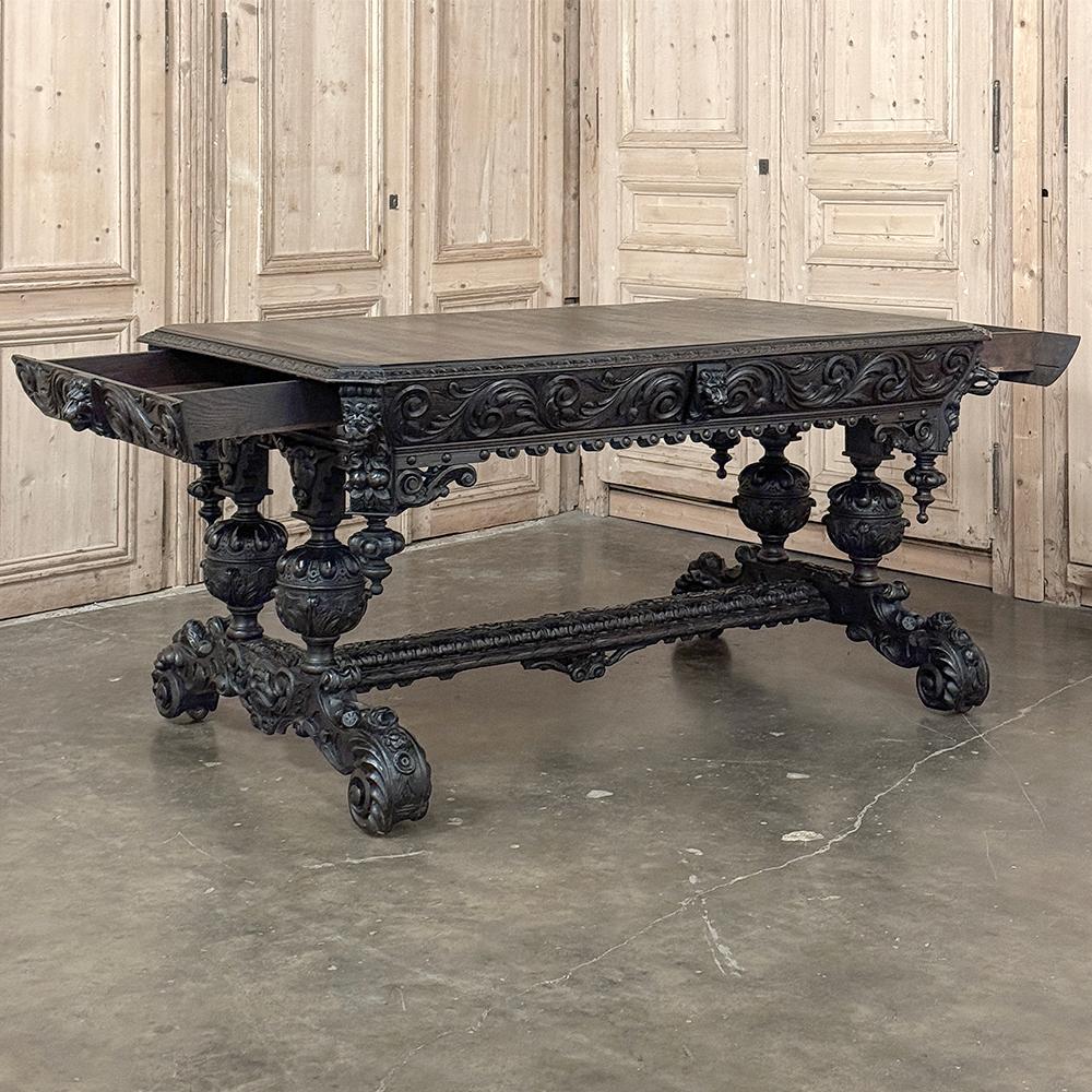 19th Century French Renaissance Revival Desk In Good Condition For Sale In Dallas, TX