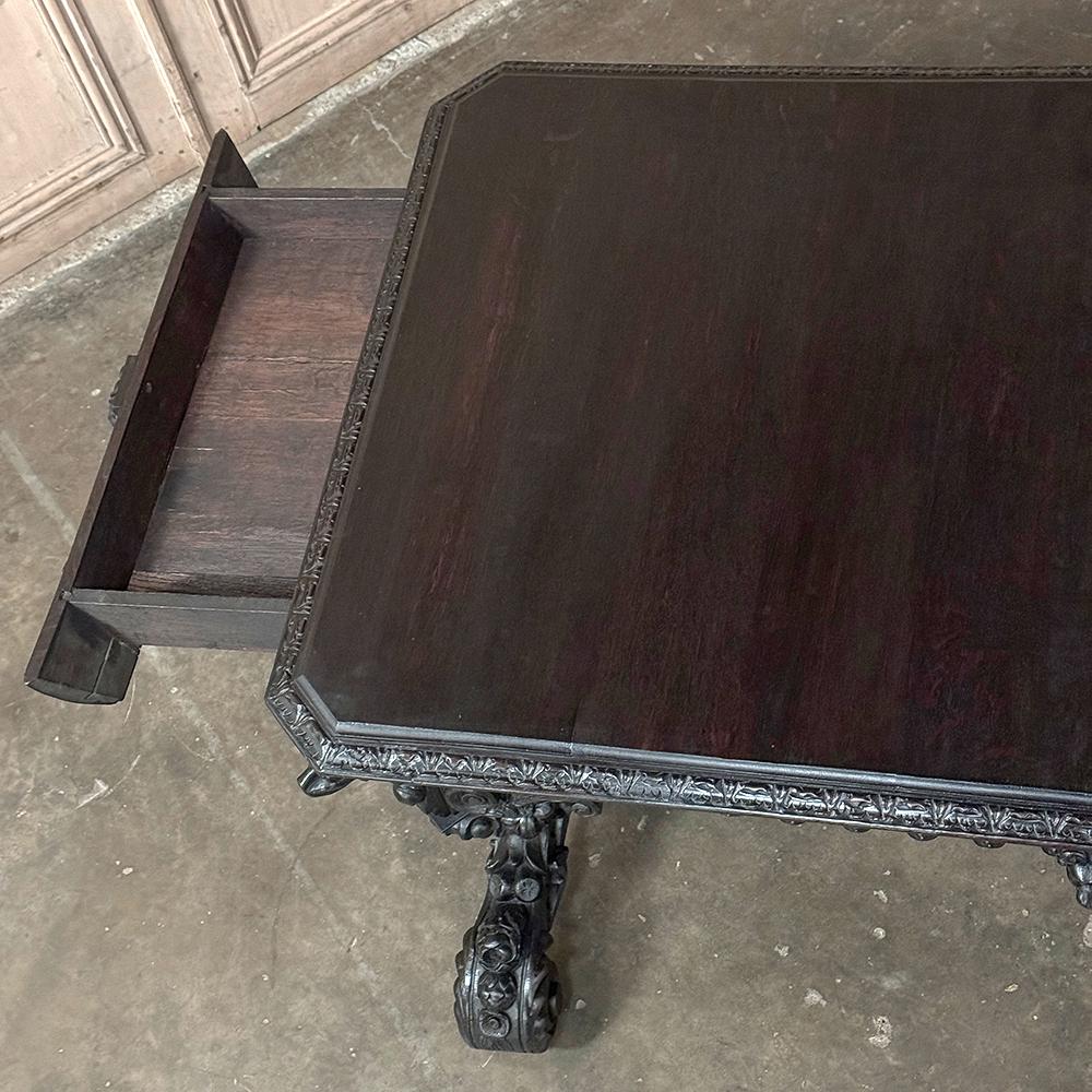 Oak 19th Century French Renaissance Revival Desk For Sale