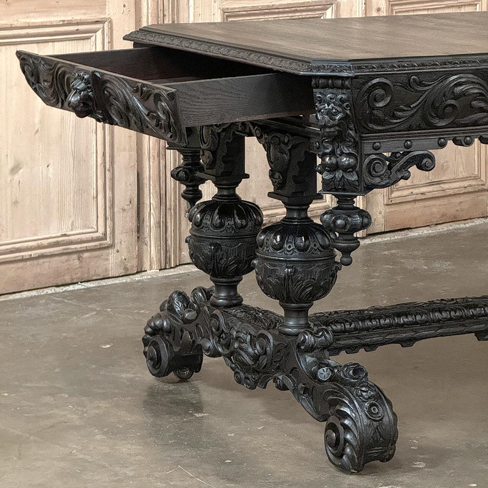 19th Century French Renaissance Revival Desk For Sale 2