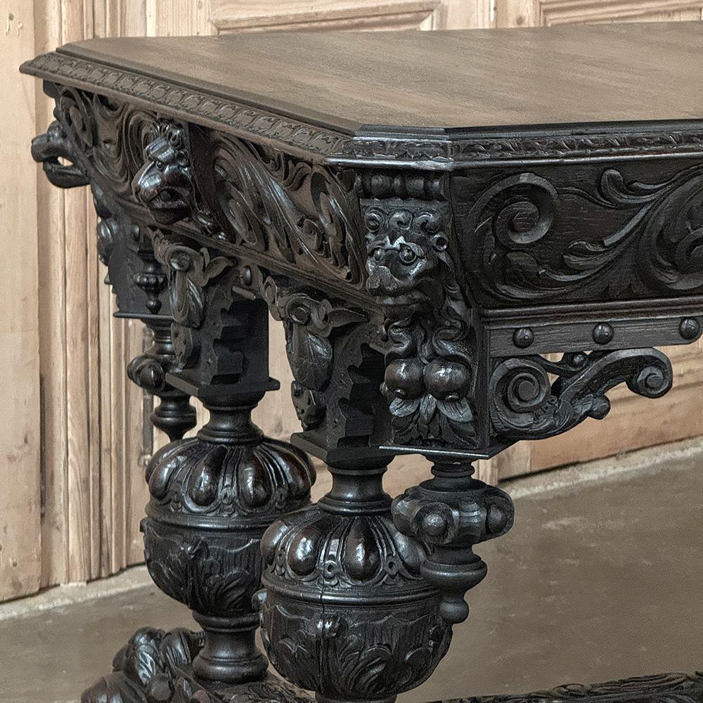 19th Century French Renaissance Revival Desk For Sale 3