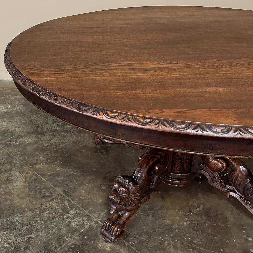 Mid-19th Century 19th Century French Renaissance Revival Dining Table ~ Center Table For Sale