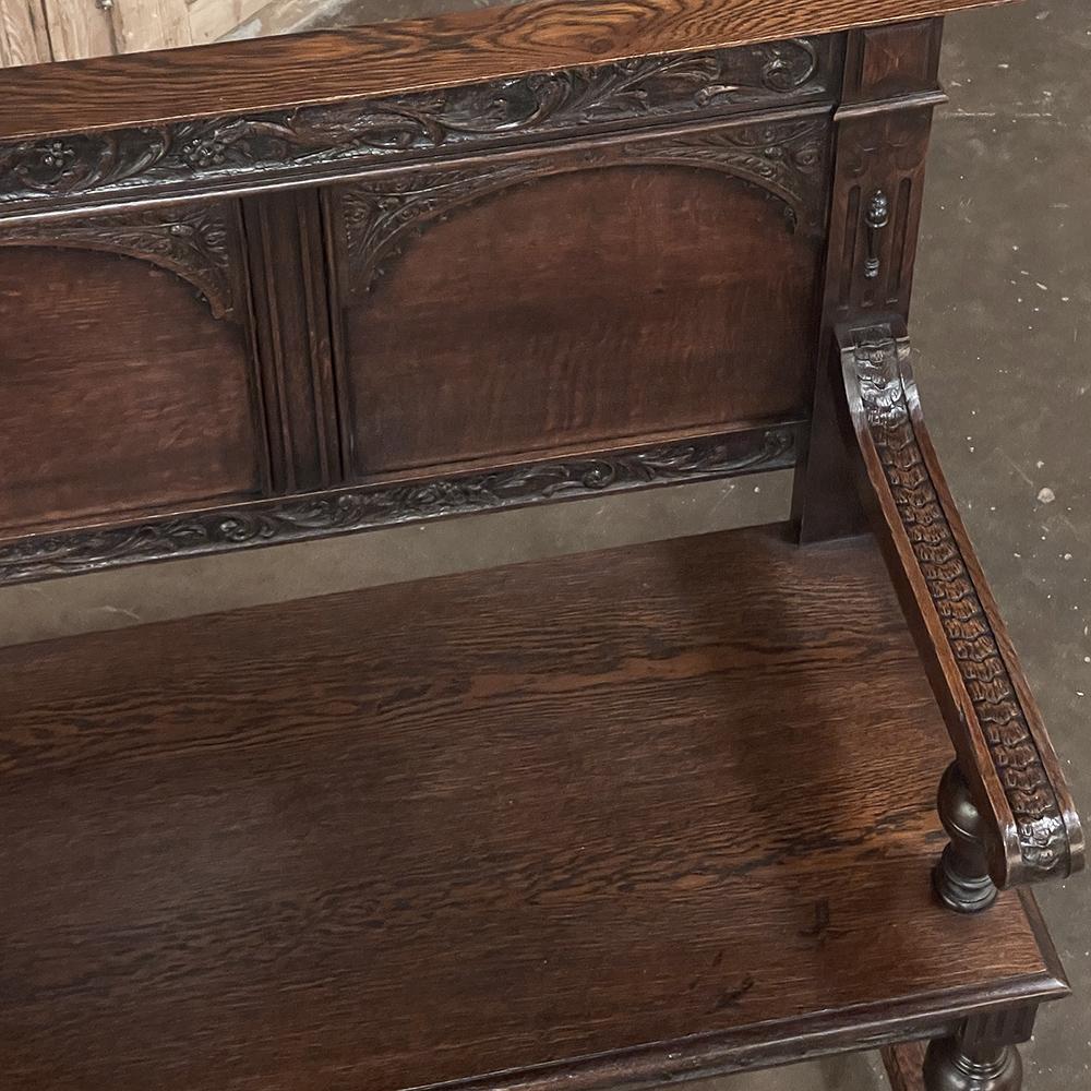 19th Century French Renaissance Revival Hall Bench 1