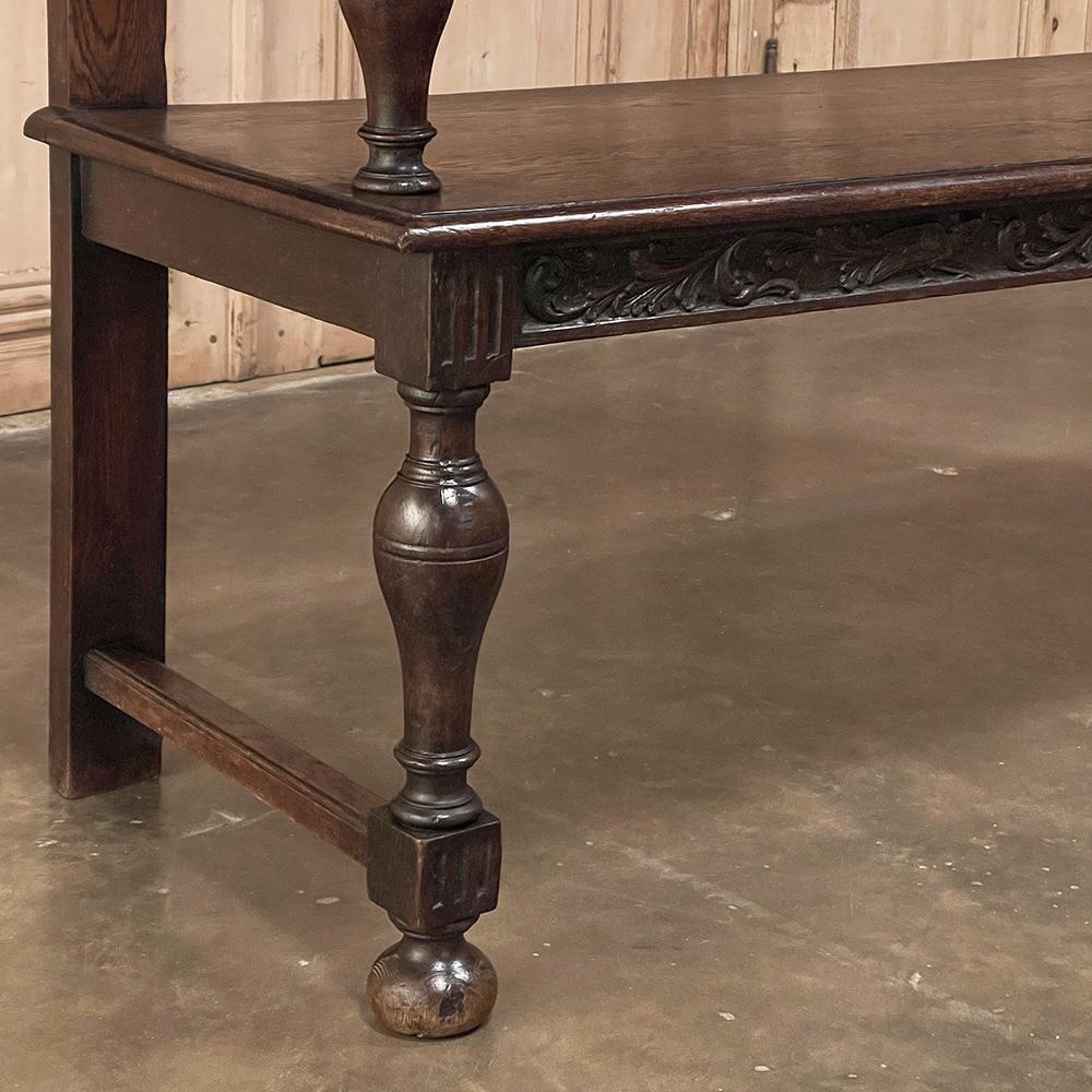 19th Century French Renaissance Revival Hall Bench 3