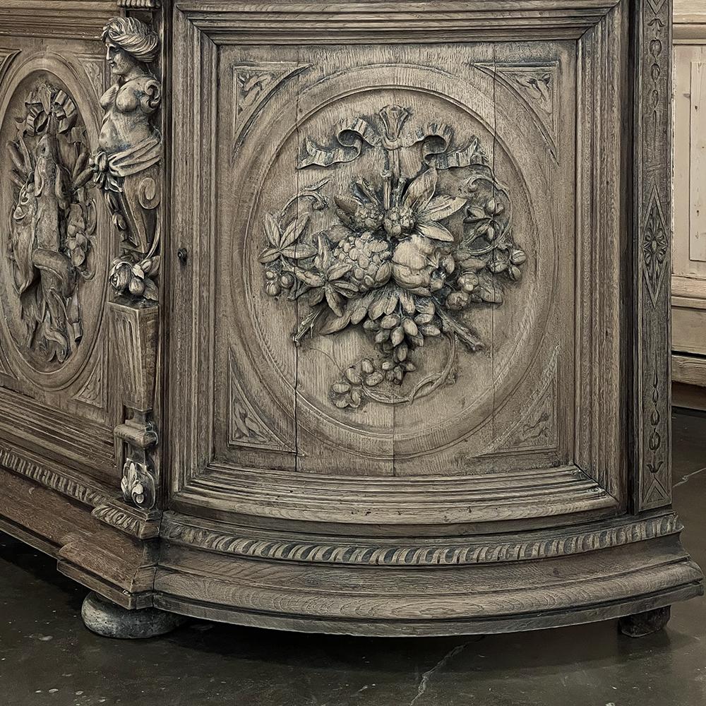 19th Century French Renaissance Revival Hunt Buffet For Sale 13