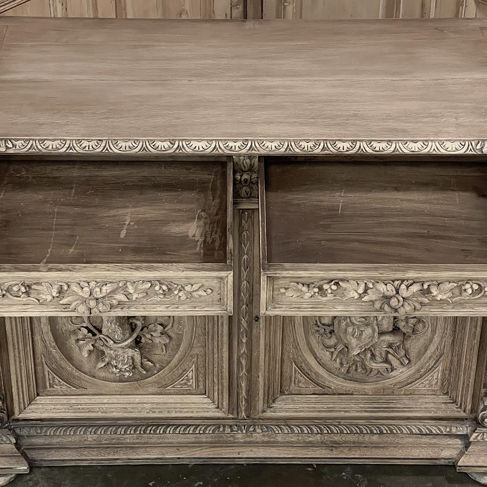 19th Century French Renaissance Revival Hunt Buffet For Sale 4