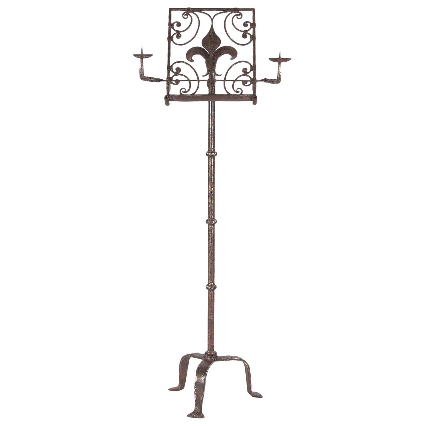 19th Century French Renaissance Revival Iron Music Stand