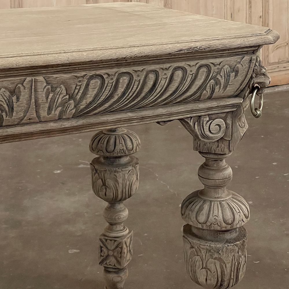 19th Century French Renaissance Revival Library Table ~ End Table For Sale 5