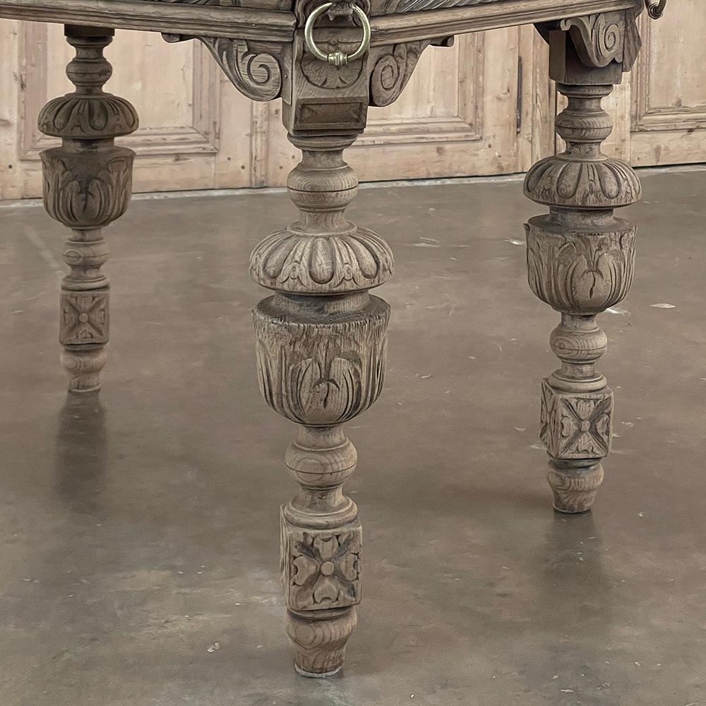 19th Century French Renaissance Revival Bibliothek Tisch ~ End Tabelle im Angebot 7