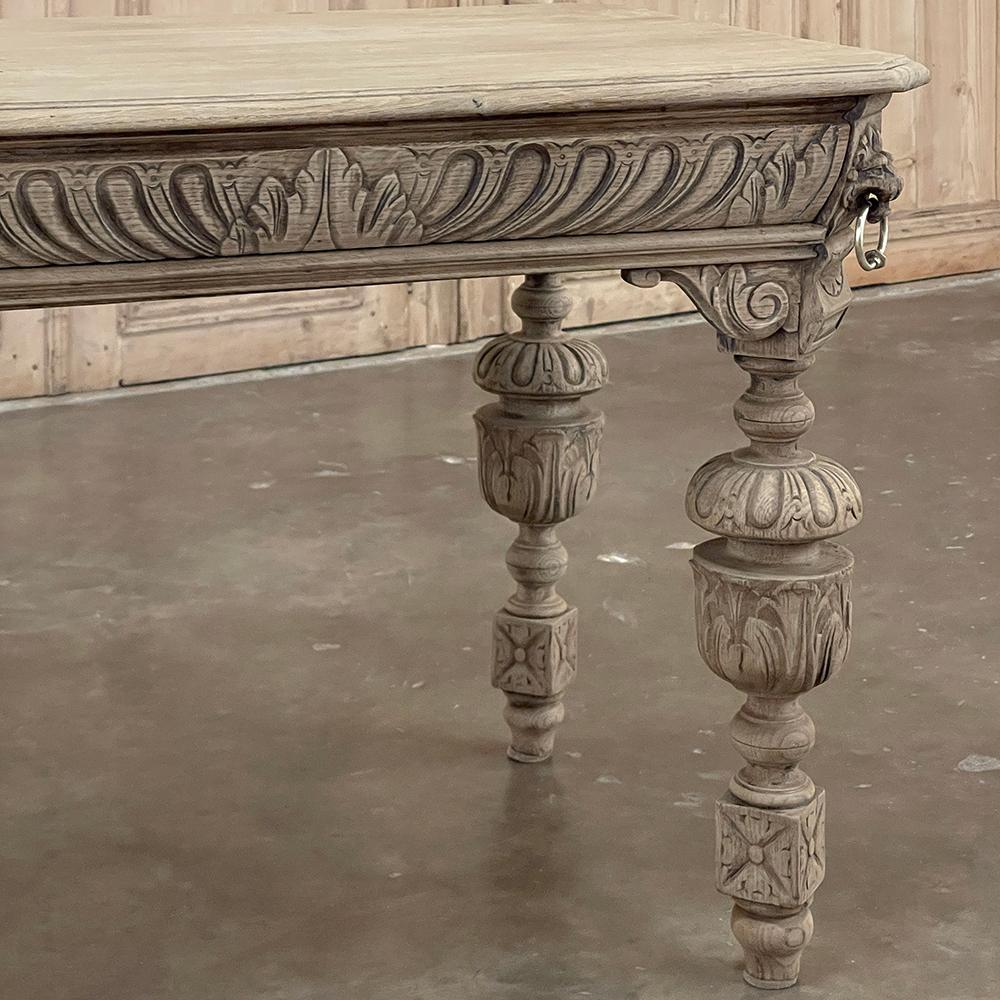 19th Century French Renaissance Revival Bibliothek Tisch ~ End Tabelle im Angebot 10