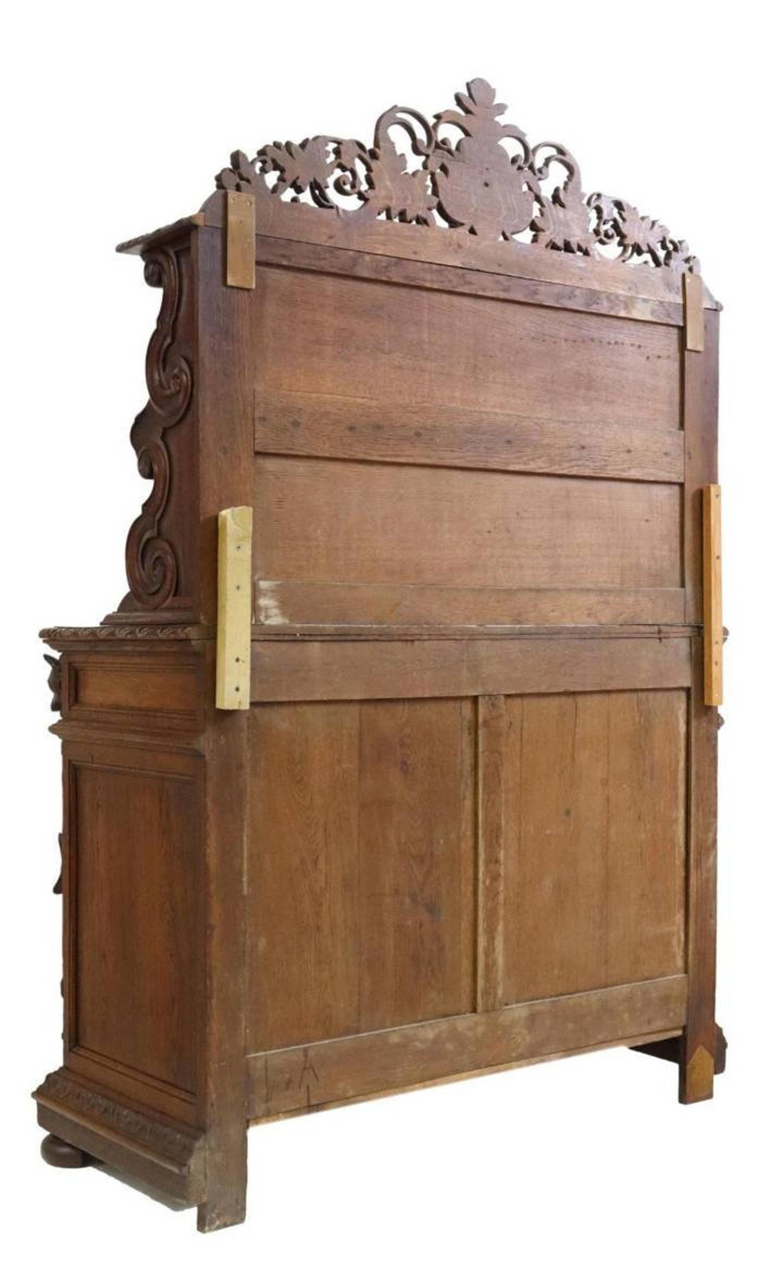 19th Century French Renaissance Revival Signed Hunt Cabinet For Sale 5
