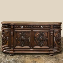 19th Century French Renaissance Revival Walnut Buffet