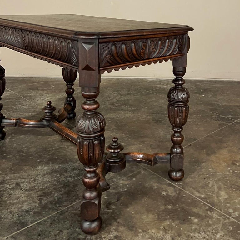 19th Century French Renaissance Sofa Table ~ Console For Sale 6