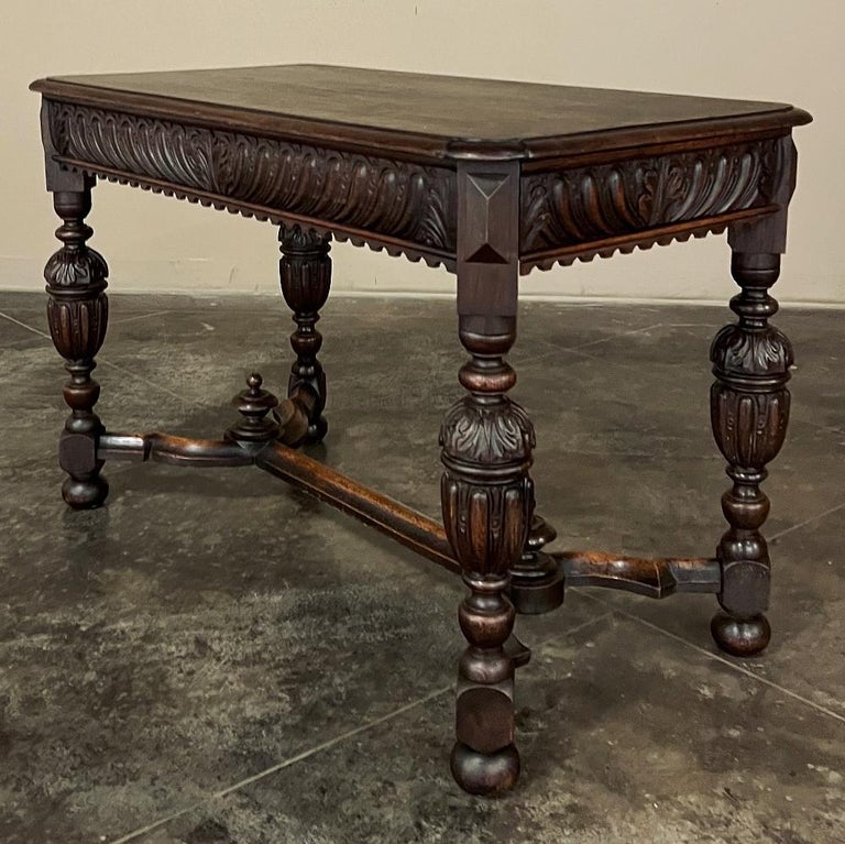 19th Century French Renaissance Sofa Table ~ Console In Good Condition For Sale In Dallas, TX
