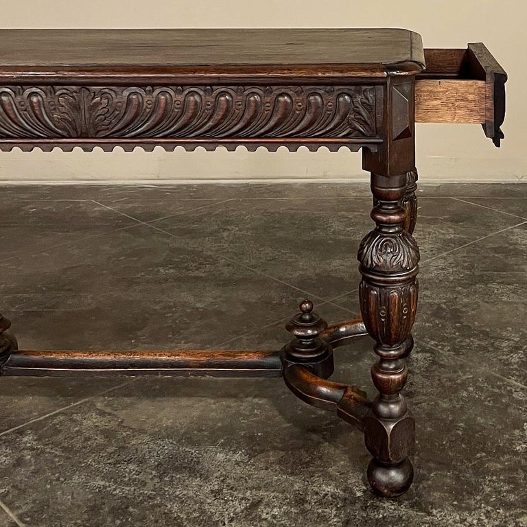 19th Century French Renaissance Sofa Table ~ Console For Sale 3