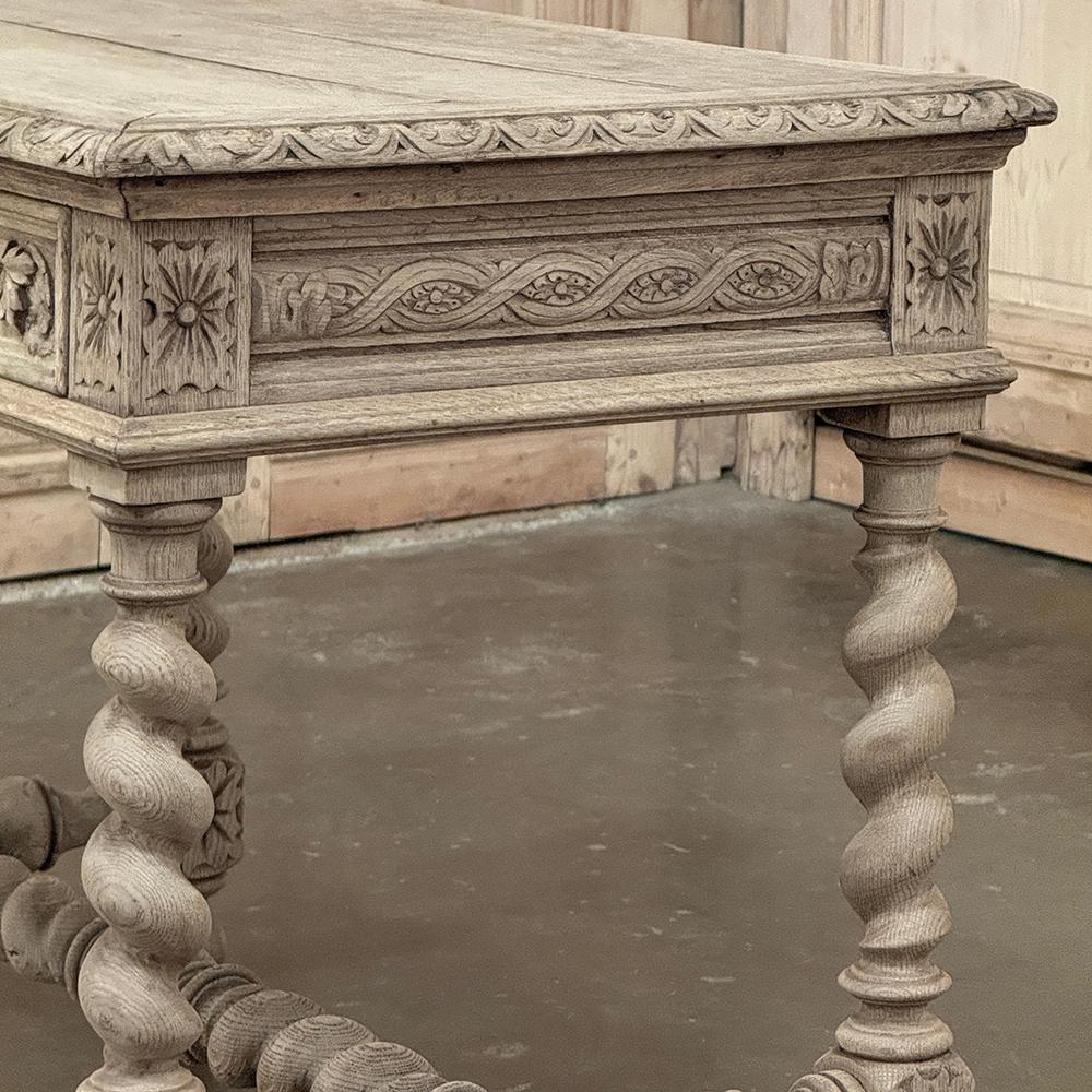 19th Century French Renaissance Stripped Oak End Table 9