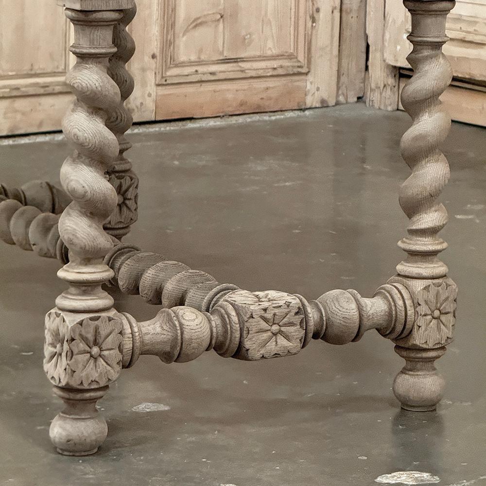 19th Century French Renaissance Stripped Oak End Table 10
