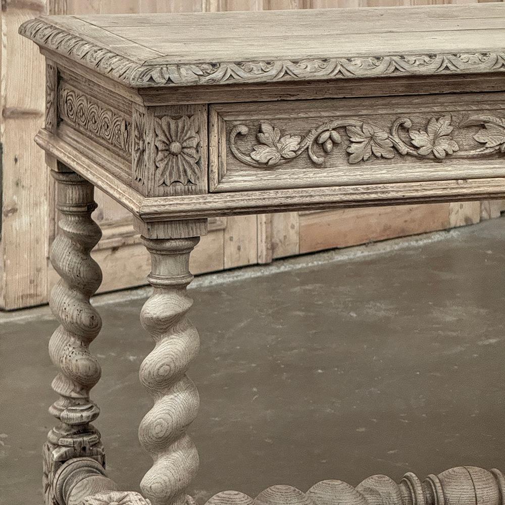19th Century French Renaissance Stripped Oak End Table 5