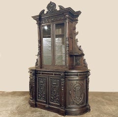 19th Century French Renaissance Two-Tiered Bookcase ~ Bibliotheque