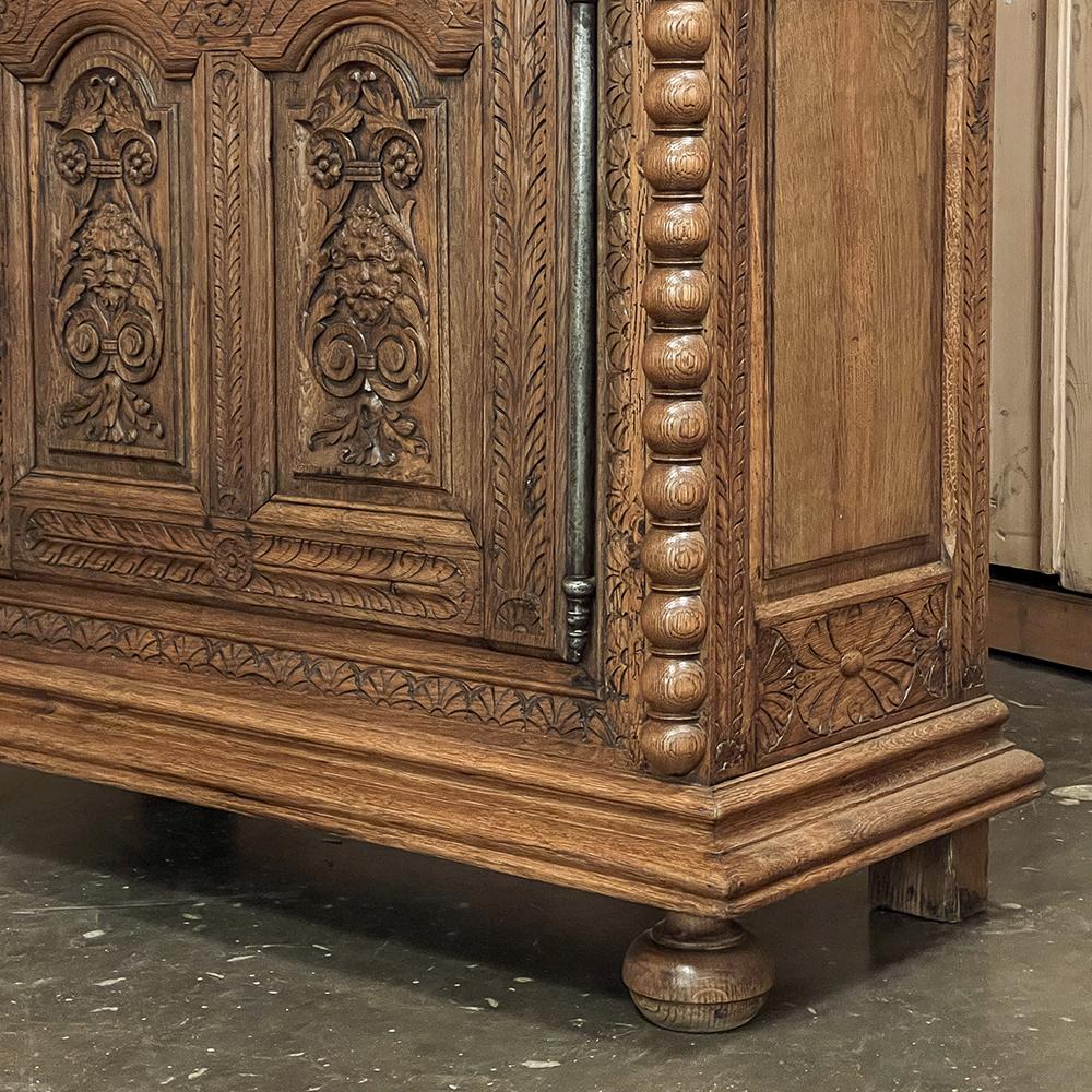 19th Century French Renaissance Two-Tiered Cabinet For Sale 12