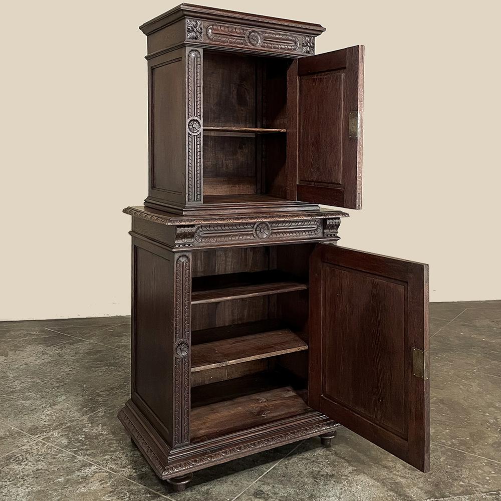 Late 19th Century 19th Century French Renaissance Two-Tiered Cabinet For Sale