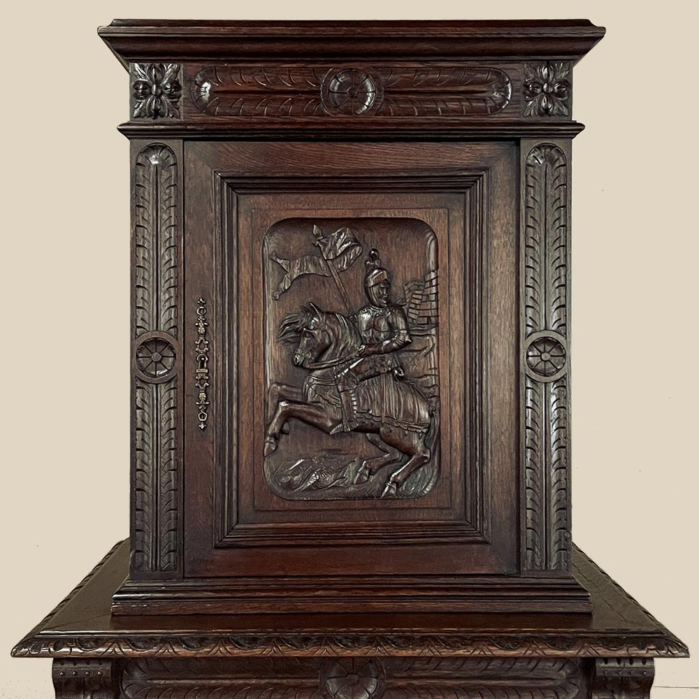 19th Century French Renaissance Two-Tiered Cabinet For Sale 2