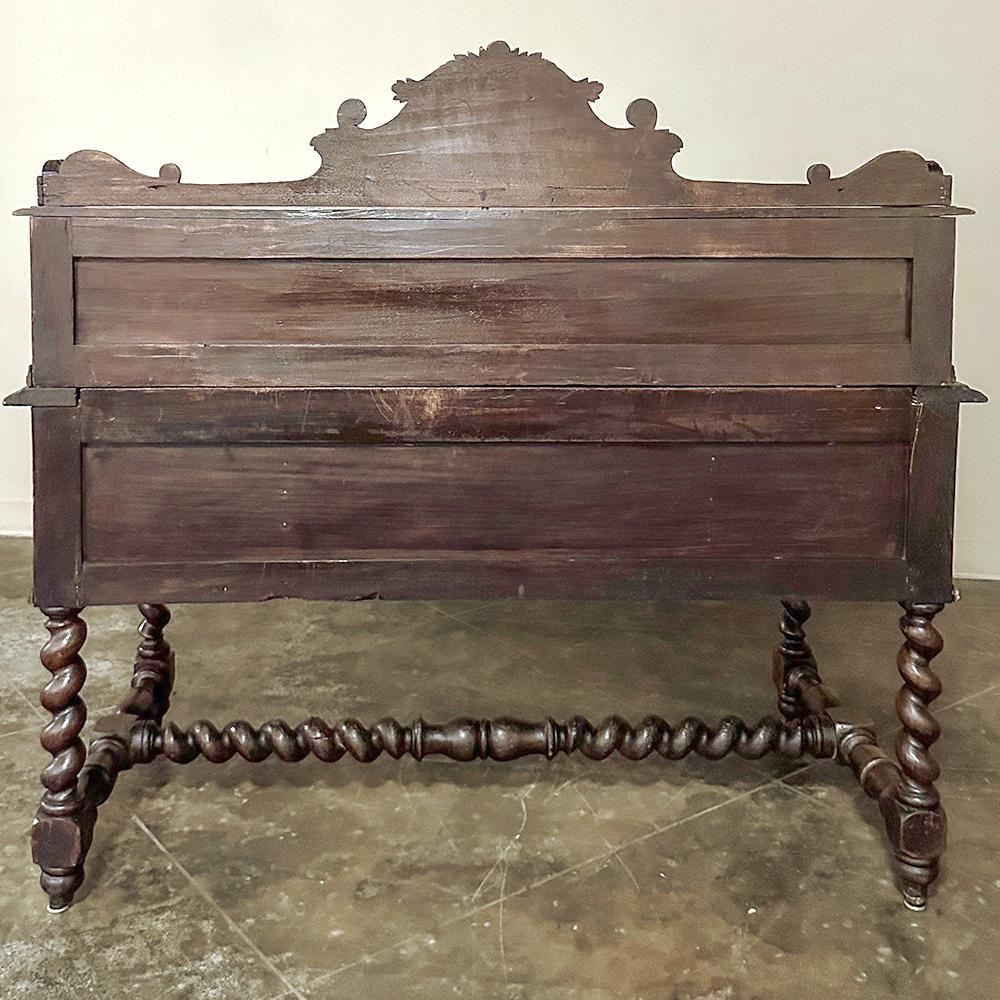 19th Century French Renaissance Wall Desk with Extending Writing Surface For Sale 13