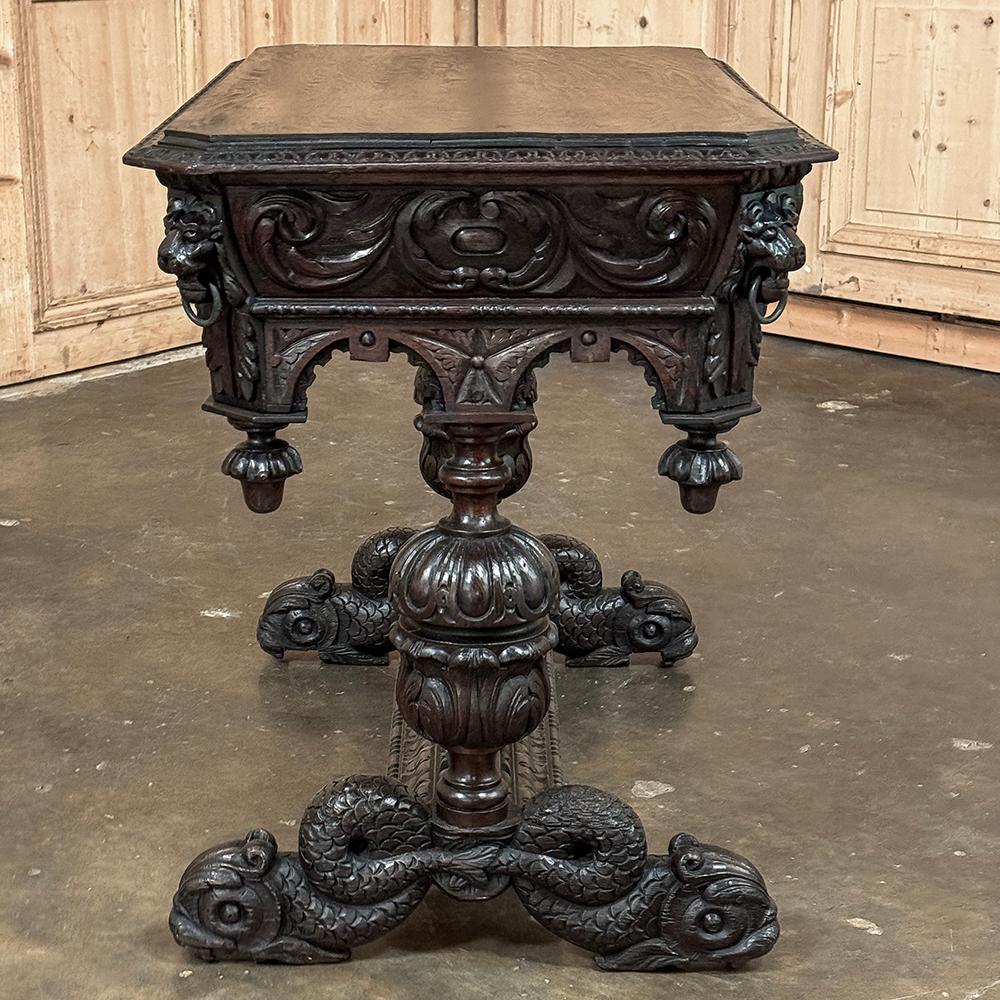 19th Century French Renaissance Writing Desk ~ End Table For Sale 7