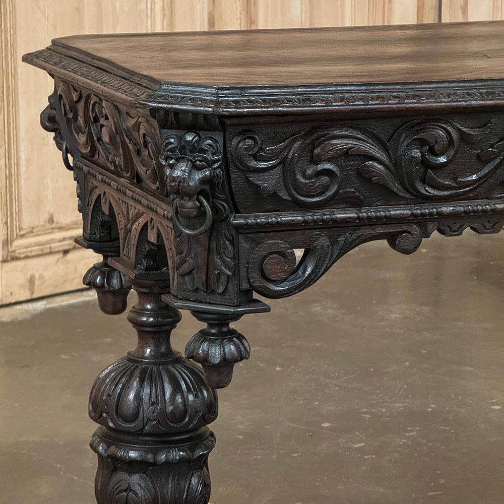 19th Century French Renaissance Writing Desk ~ End Table For Sale 3