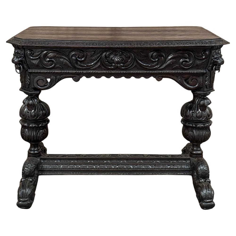 19th Century French Renaissance Writing Desk ~ End Table For Sale