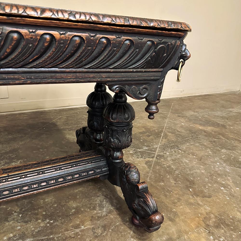 19th Century French Renaissance Writing Desk For Sale 4