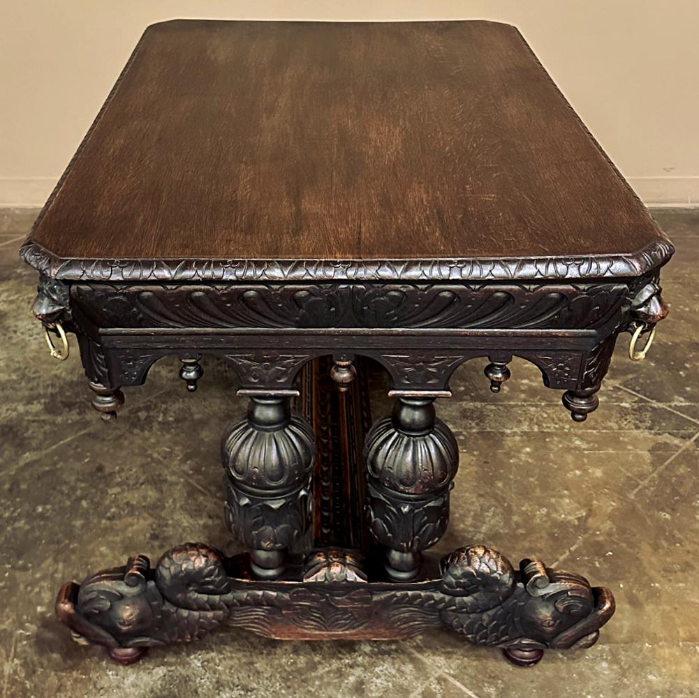 19th Century French Renaissance Writing Desk For Sale 2