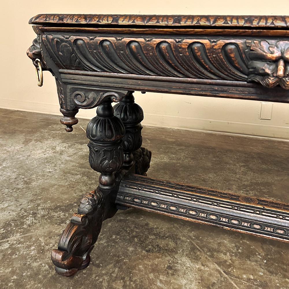 19th Century French Renaissance Writing Desk For Sale 3