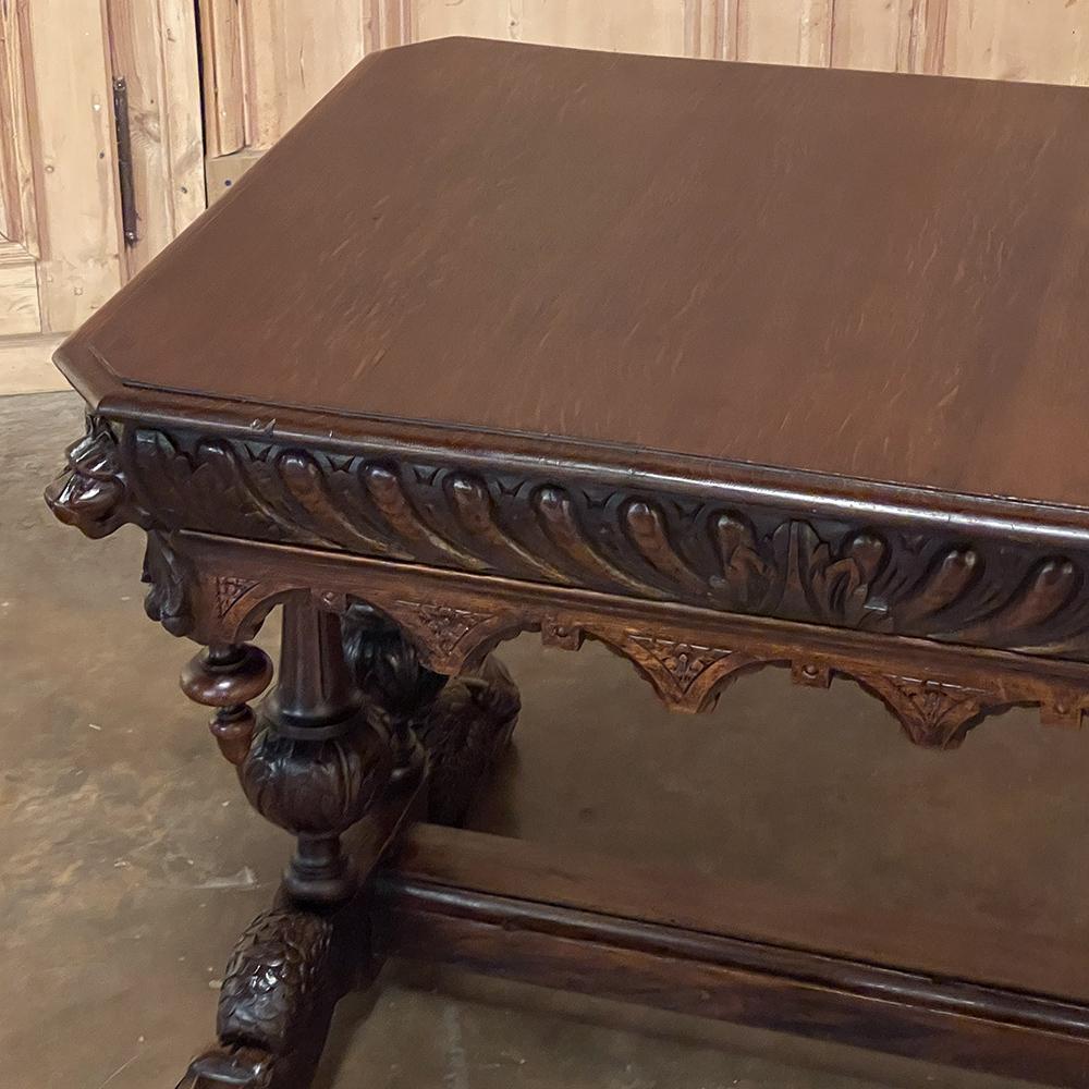 19th Century French Renaissance Writing Table, Desk For Sale 5
