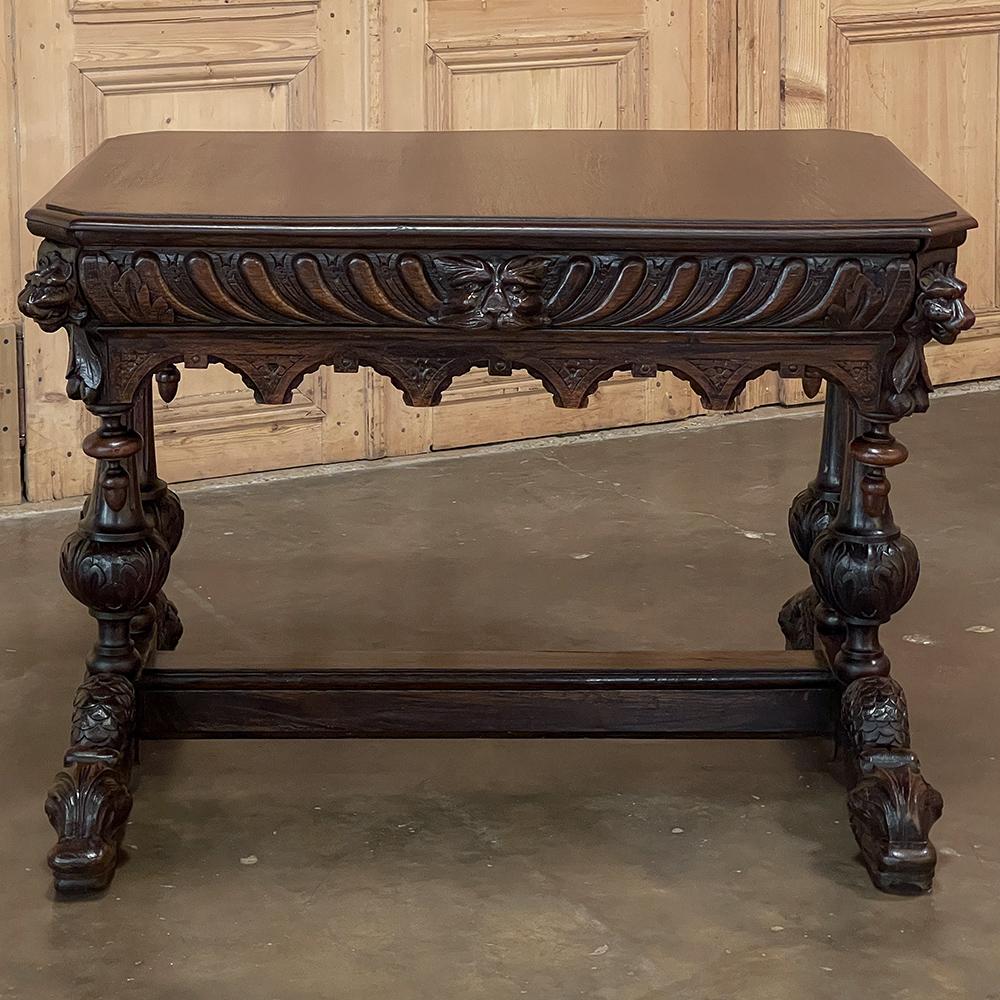 19th Century French Renaissance Writing Table, Desk For Sale 6