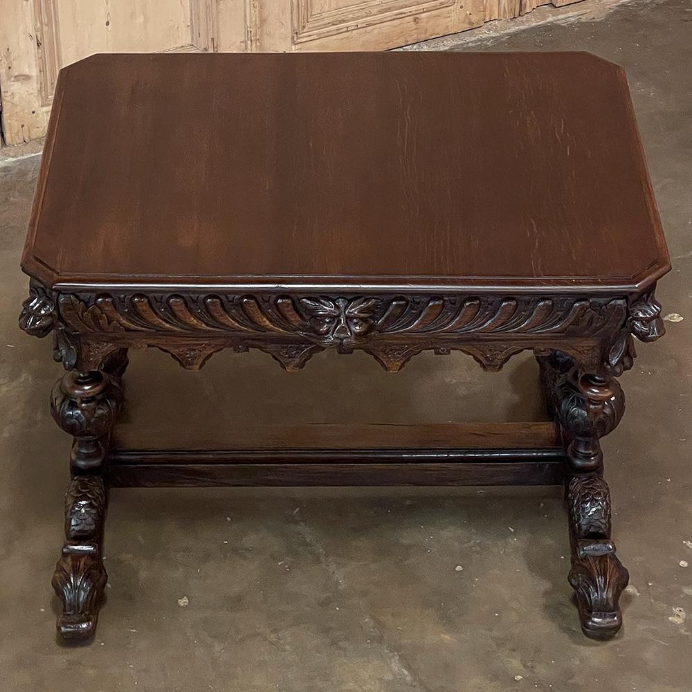 19th Century French Renaissance Writing Table, Desk For Sale 8