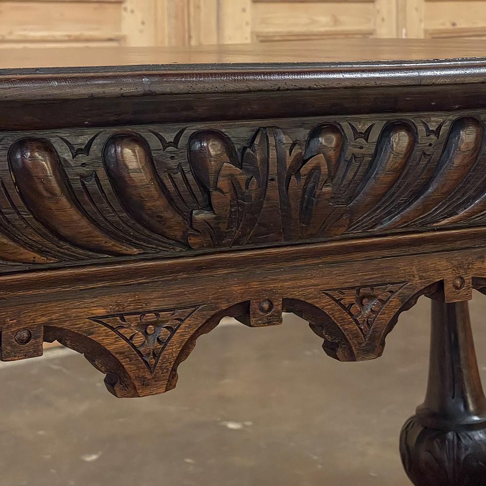 19th Century French Renaissance Writing Table, Desk For Sale 1