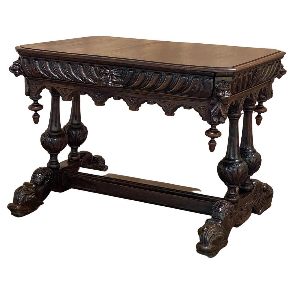 19th Century French Renaissance Writing Table, Desk
