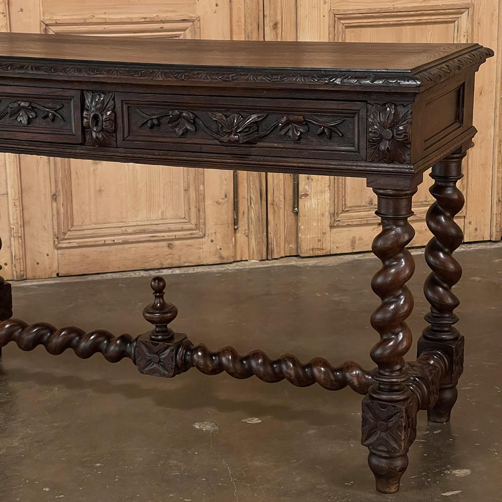 19th Century French Renaissance Writing Table, Desk, Sofa Table 8