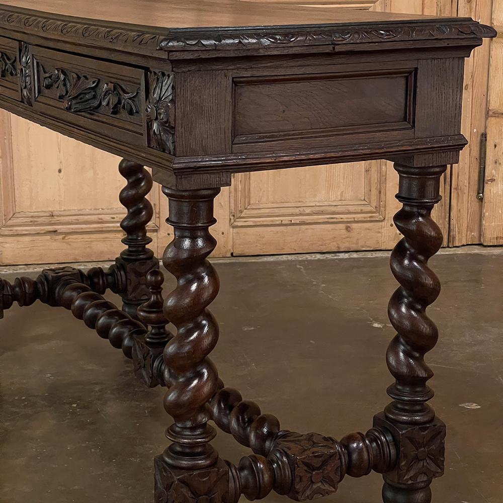 19th Century French Renaissance Writing Table, Desk, Sofa Table 11