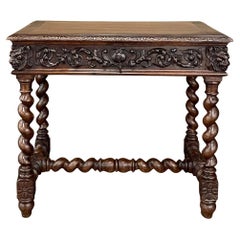 19th Century French Renaissance Writing Table, Student Desk