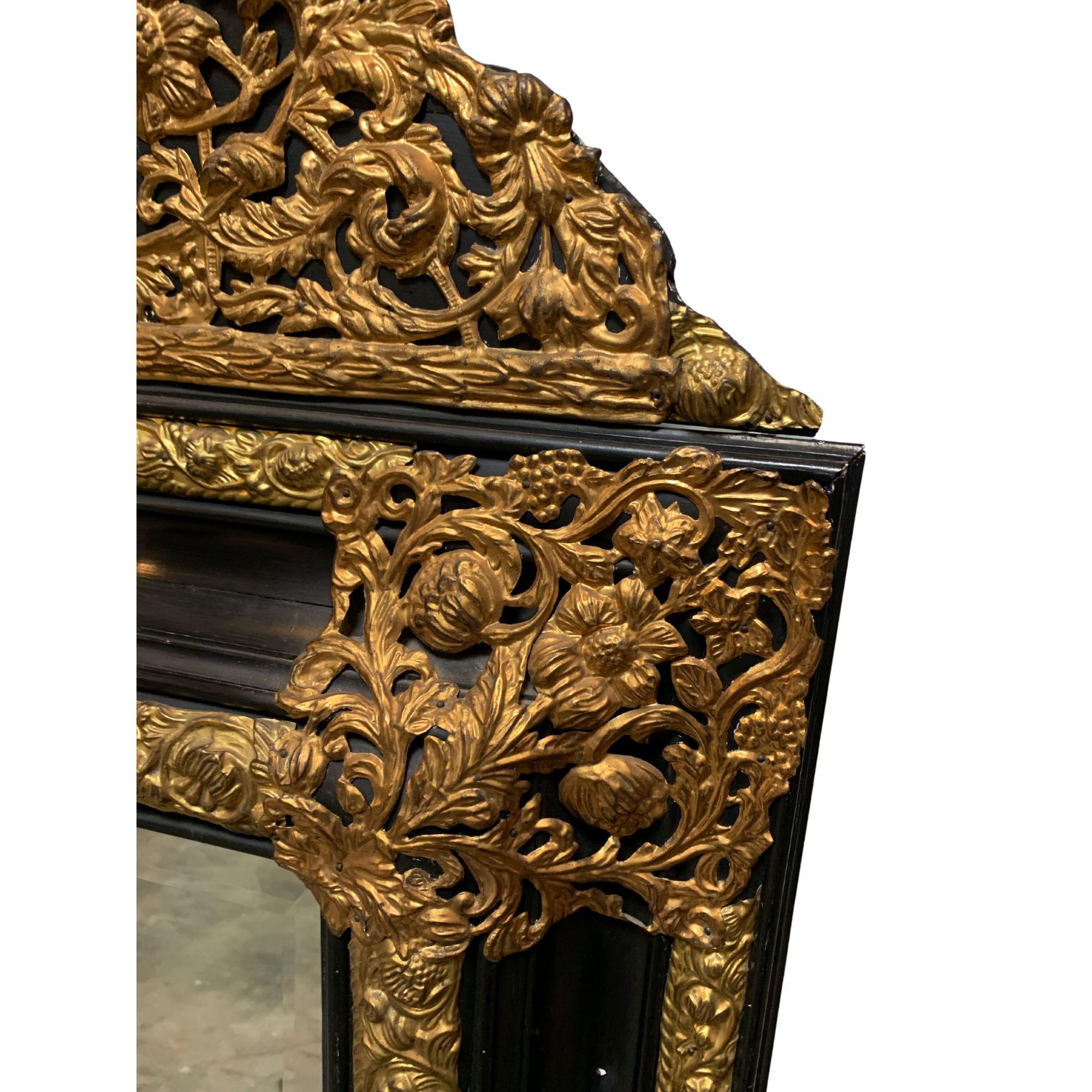 18th Century and Earlier 19th Century, French Repousse Mirror For Sale