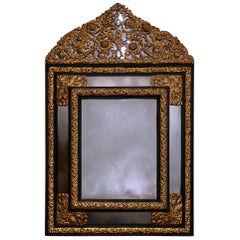 19th Century French Repusse Mirror