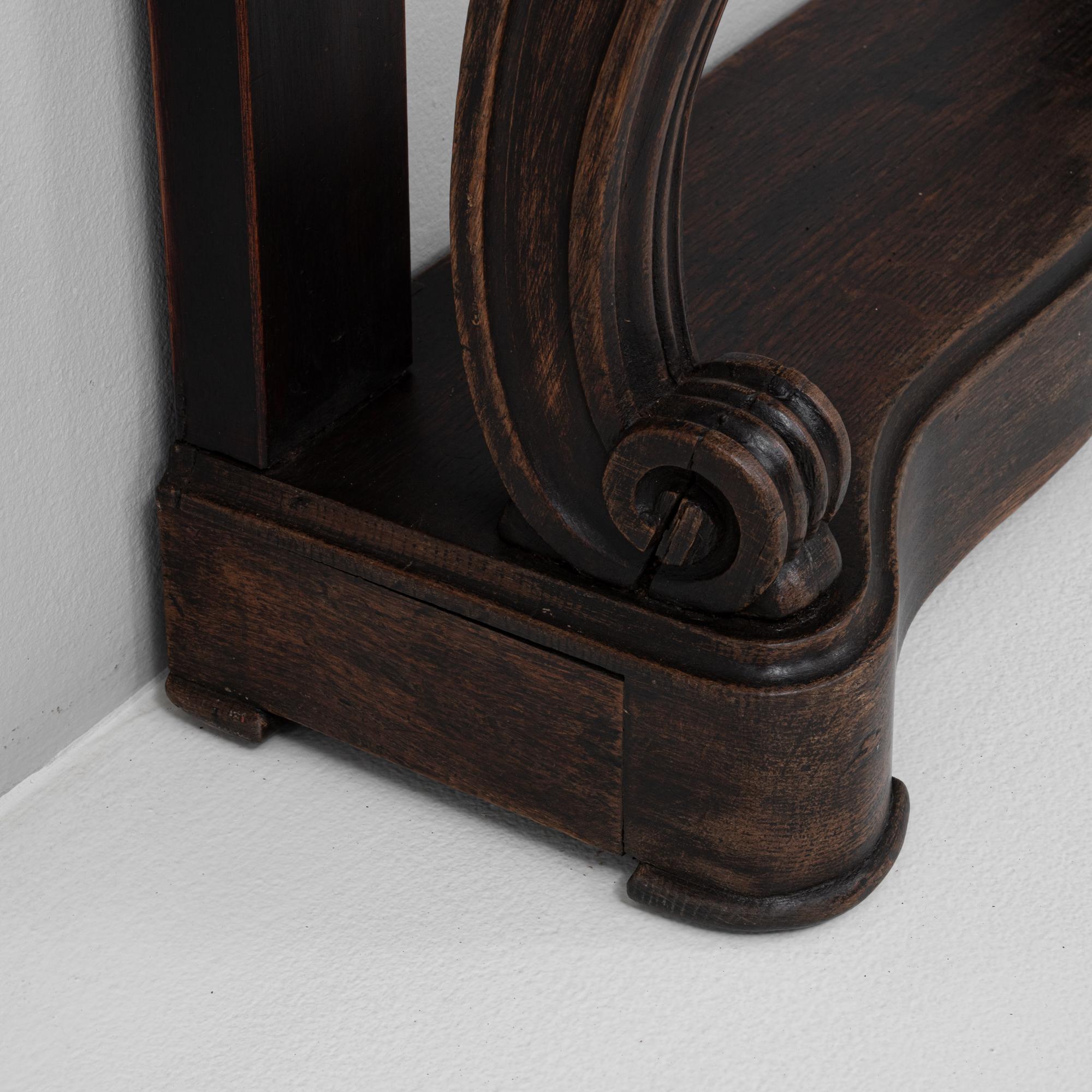 19th Century French Restauration Console Table With Marble Top For Sale 9