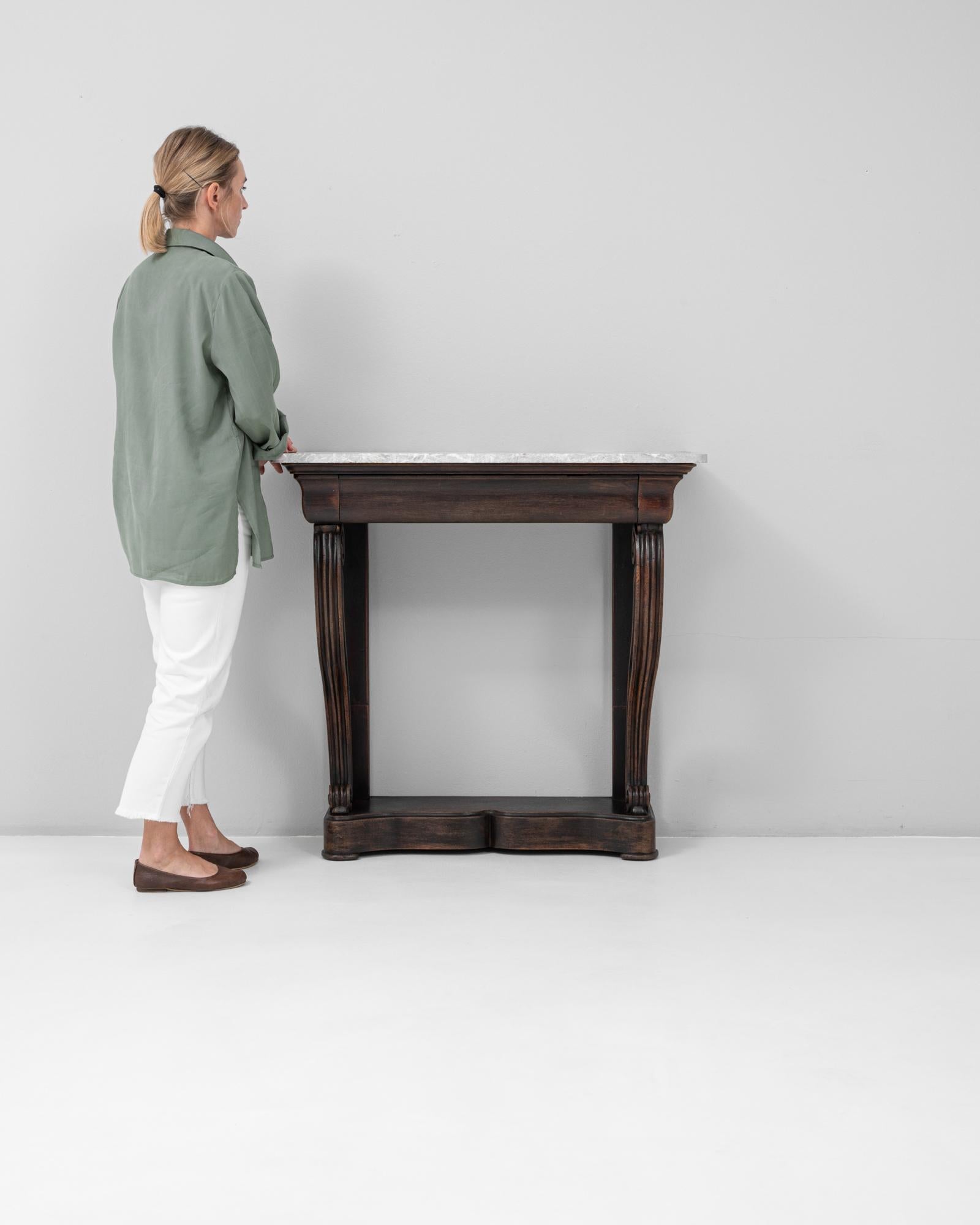 19th Century French Restauration Console Table With Marble Top For Sale 1